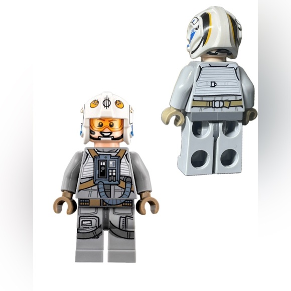 LEGO Star Wars Minifigure - Gray and White Pilot Gunner - Picture 1 of 5